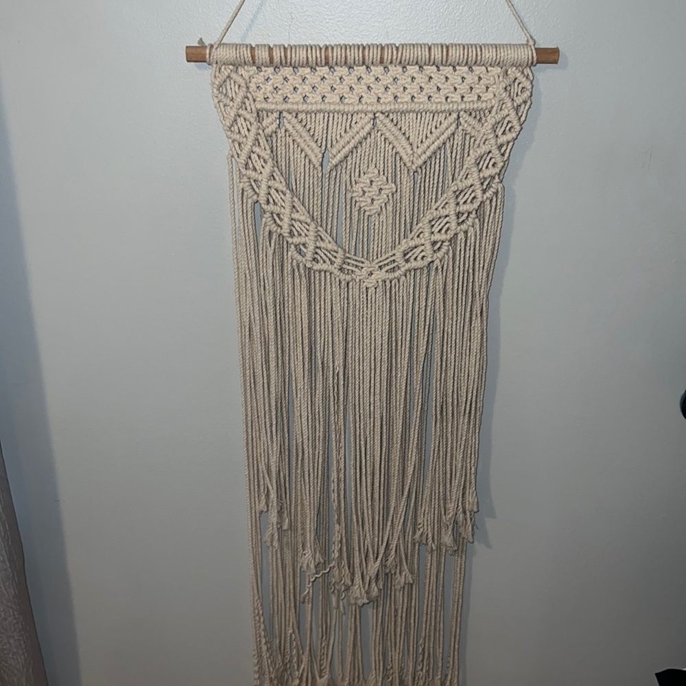 Boho macramé wall hanging